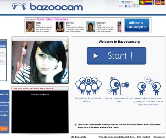 Bazoocam video hot du chatroulette, m